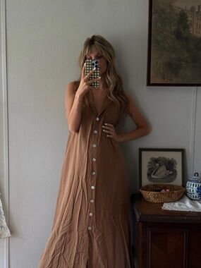vintage silk maxi dress